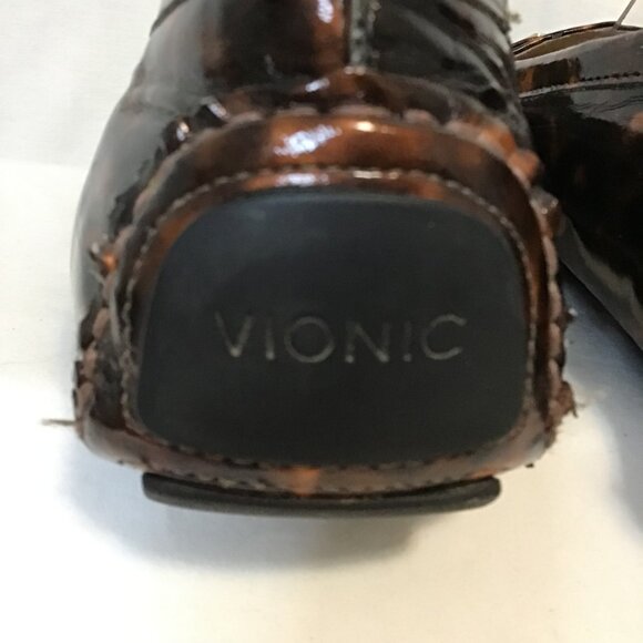 Vionic Syndey Patent Leather Tortoiseshell Loafer  Size 10 - Picture 10 of 12